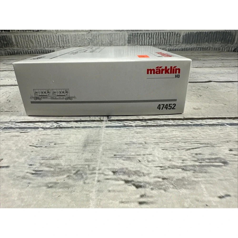 Märklin 47452 HO DB Hoyer Container Flat Car 2 Containers Germany NIB